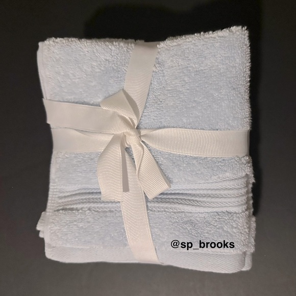 🎁8PC TED BAKER London Bath Towel Set -Powder Blue- Absorbent Super Plush Cotton - Picture 9 of 10